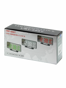 Часы электронные настольные от USB с будильником и термометром VST 888Y-1 Красные